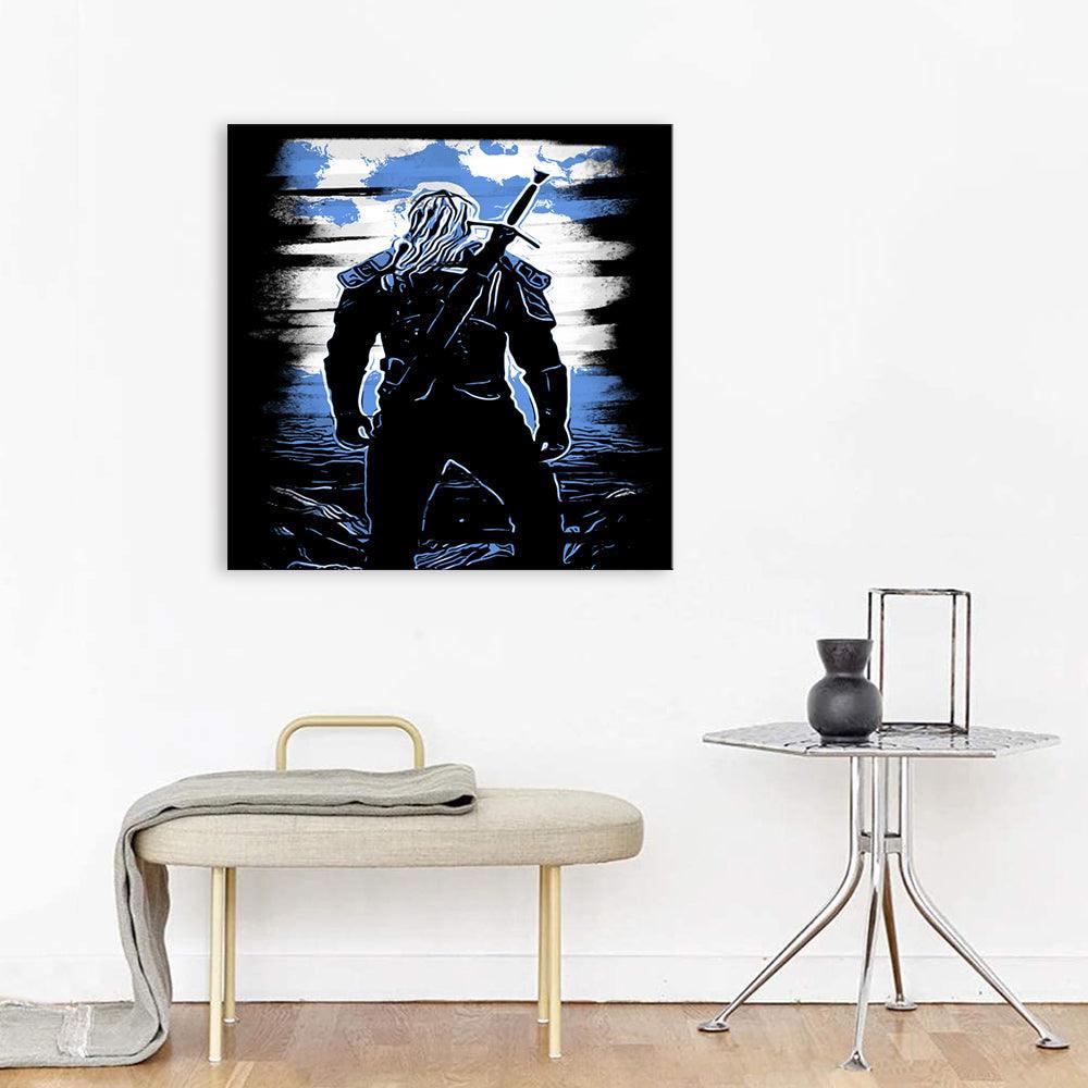 The Warrior´s Sword 1 Piece HD Multi Panel Canvas Wall Art Frame-Original Frame