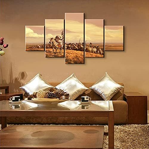 5 Piece Canvas Wall Art For Home And Office Decor