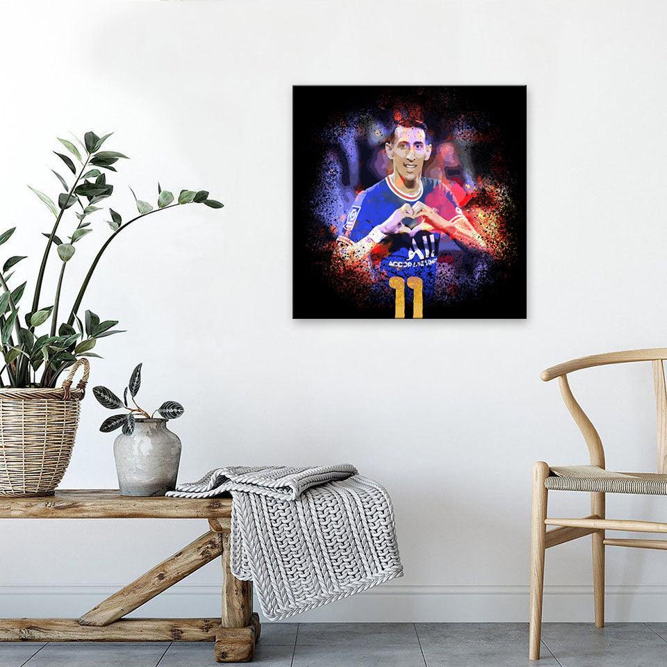Angel Di Maria 1 Piece HD Multi Panel Canvas Wall Art Frame-Original Frame