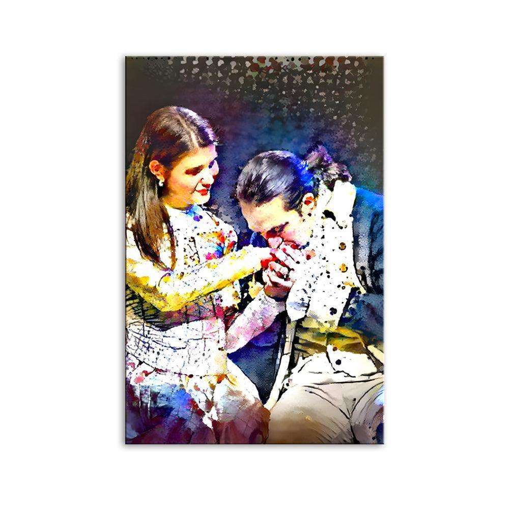 Gentleman 1 Piece HD Multi Panel Canvas Wall Art Frame-Original Frame