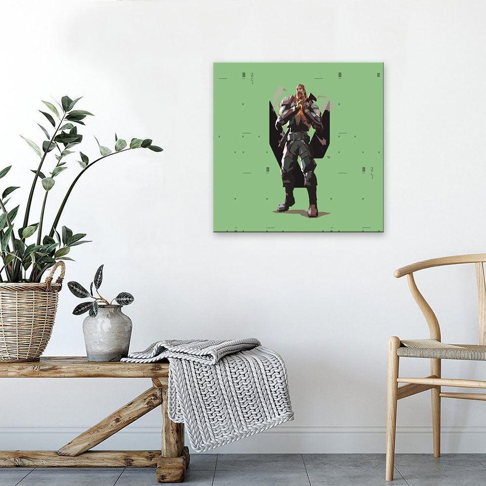 Valorant Cartoon 1 Piece HD Multi Panel Canvas Wall Art Frame-Original Frame