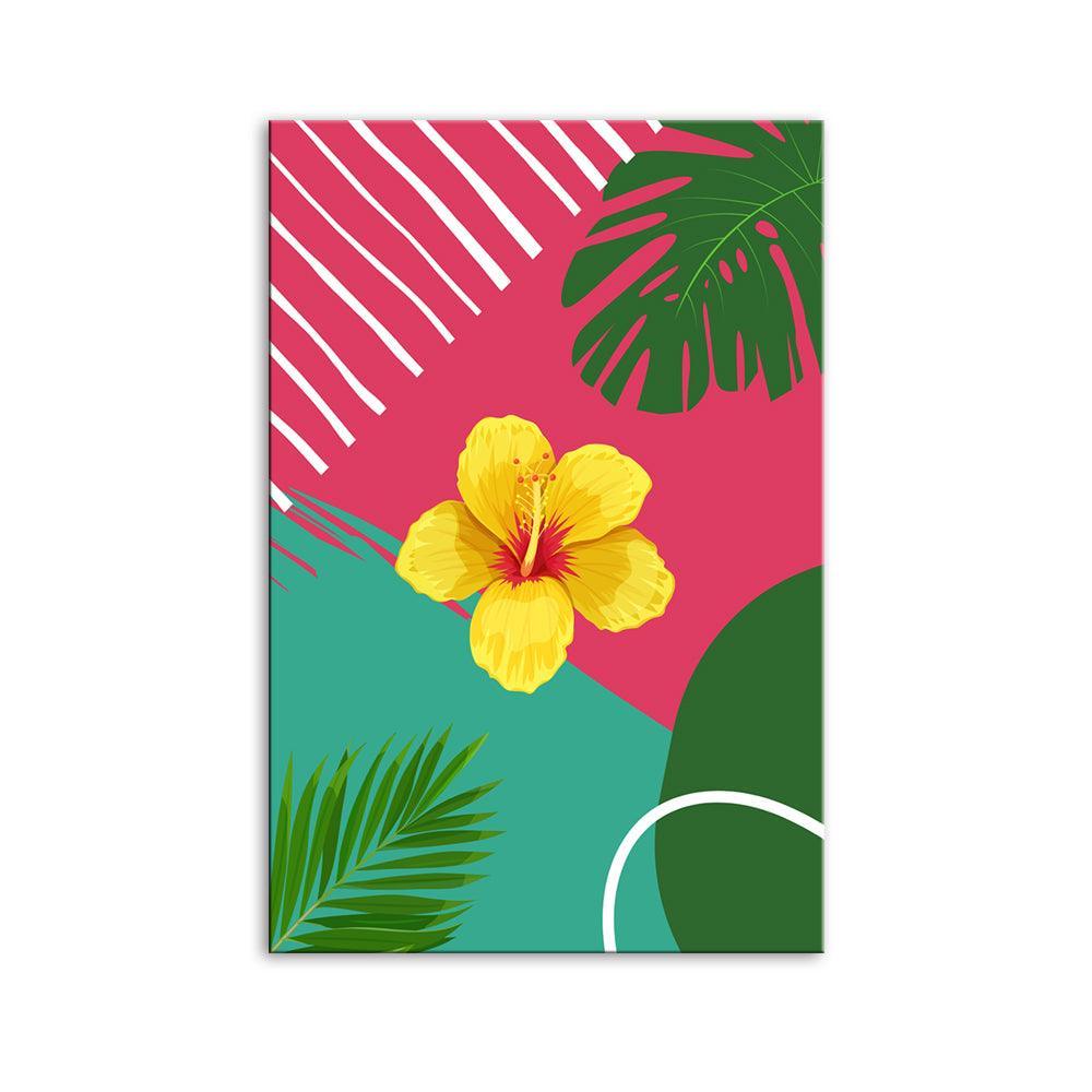 The Abstract Summer Orchid 1 Piece HD Multi Panel Canvas Wall Art Frame-Original Frame