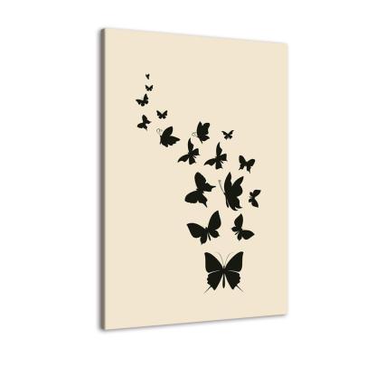 The Butterfly Team 1 Piece HD Multi Panel Canvas Wall Art Frame-Original Frame