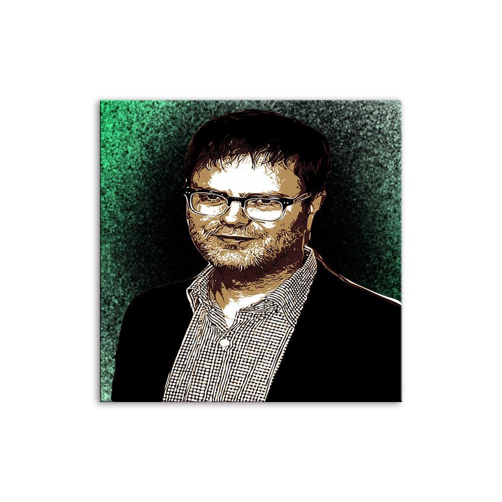 Rainn Wilson 1 Piece HD Multi Panel Canvas Wall Art-Original Frame