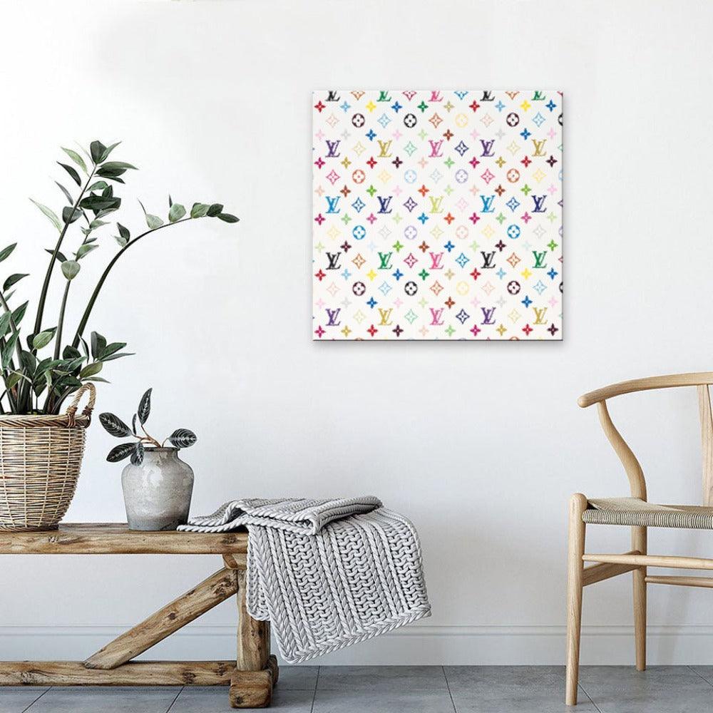 Louis Vuitton Colorful Collage 1 Piece HD Multi Panel Canvas Wall Art Frame-Original Frame