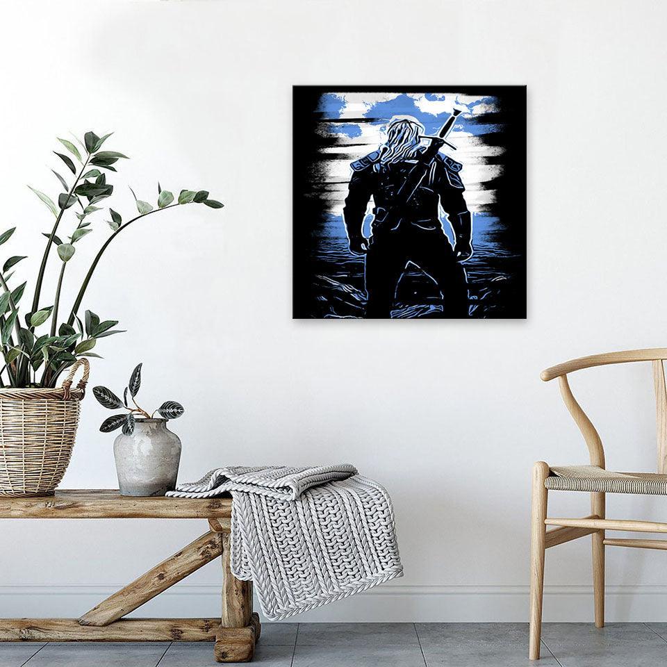 The Warrior´s Sword 1 Piece HD Multi Panel Canvas Wall Art Frame-Original Frame