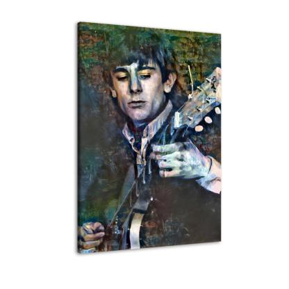 Vintage Guitar Player 1 Piece HD Multi Panel Canvas Wall Art Frame-Original Frame