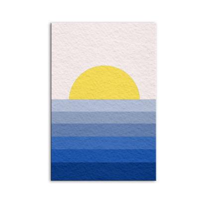 The Abstract White Sunset 1 Piece HD Multi Panel Canvas Wall Art Frame-Original Frame