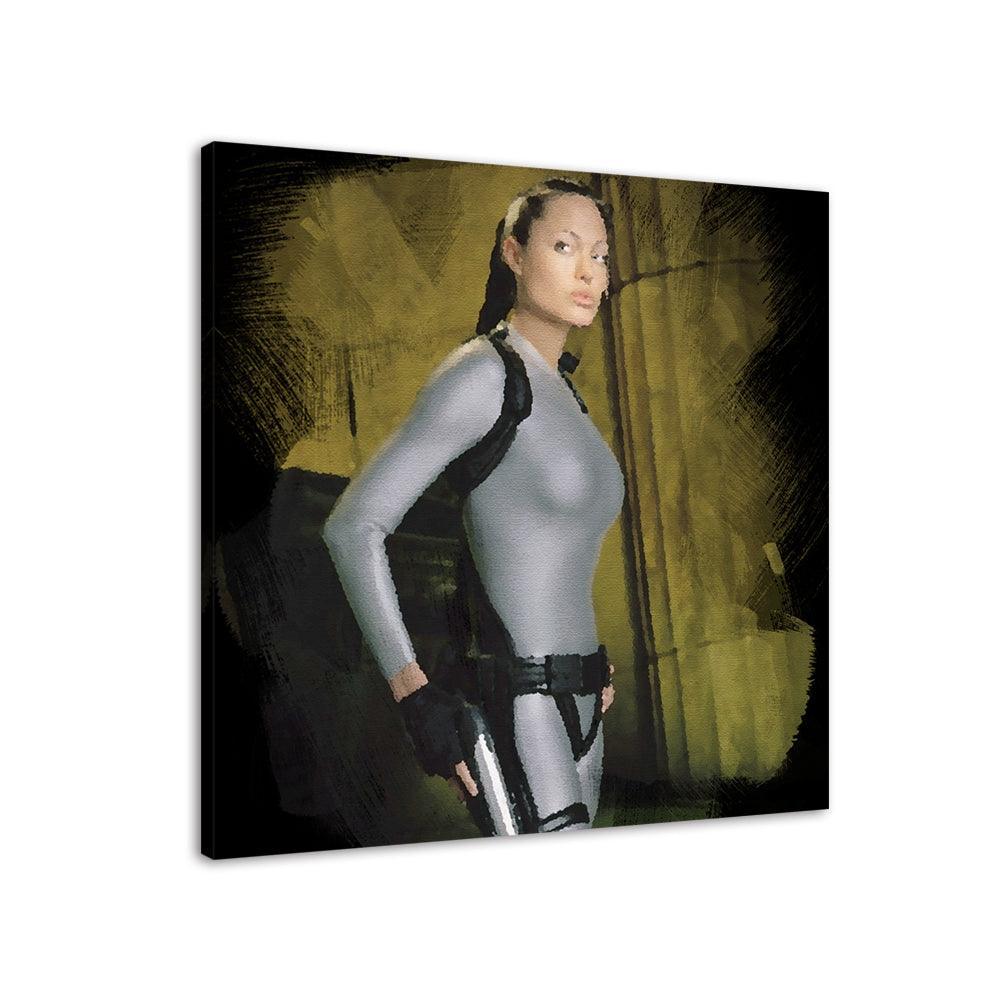 Angelina Jolie 1 Piece HD Multi Panel Canvas Wall Art-Original Frame