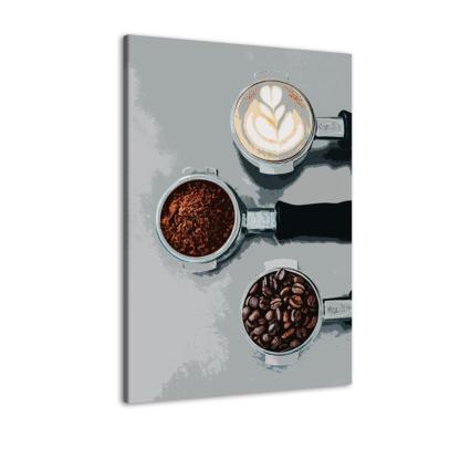 The Abstract Coffee Machine 1 Piece HD Multi Panel Canvas Wall Art Frame-Original Frame