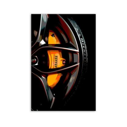 Ferrari Wheels 1 Piece HD Multi Panel Canvas Wall Art Frame-Original Frame