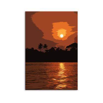 The Brown Sunrise 1 Piece HD Multi Panel Canvas Wall Art Frame-Original Frame