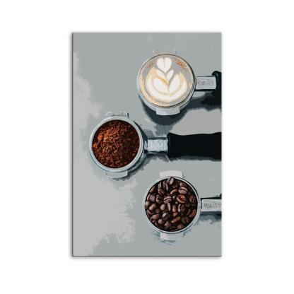 The Abstract Coffee Machine 1 Piece HD Multi Panel Canvas Wall Art Frame-Original Frame