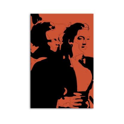 Red Sunset Scene Titanic 1 Piece HD Multi Panel Canvas Wall Art Frame-Original Frame