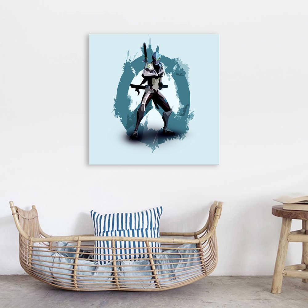 The White Alien 1 Piece HD Multi Panel Canvas Wall Art Frame-Original Frame