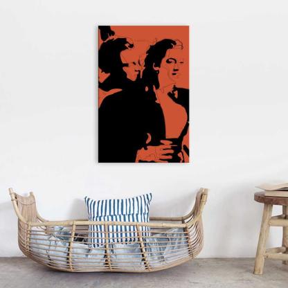 Red Sunset Scene Titanic 1 Piece HD Multi Panel Canvas Wall Art Frame-Original Frame