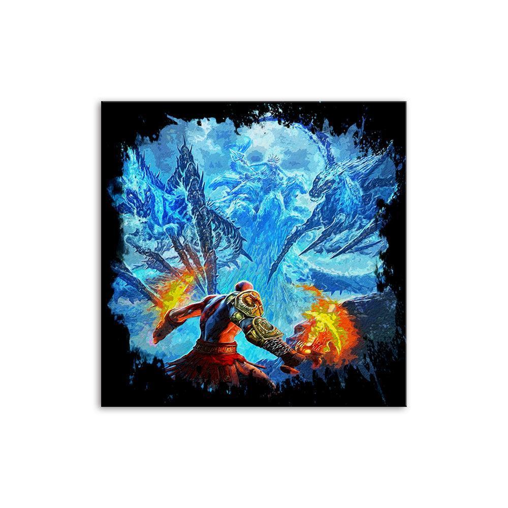 The Fire Fighter 1 Piece HD Multi Panel Canvas Wall Art Frame-Original Frame