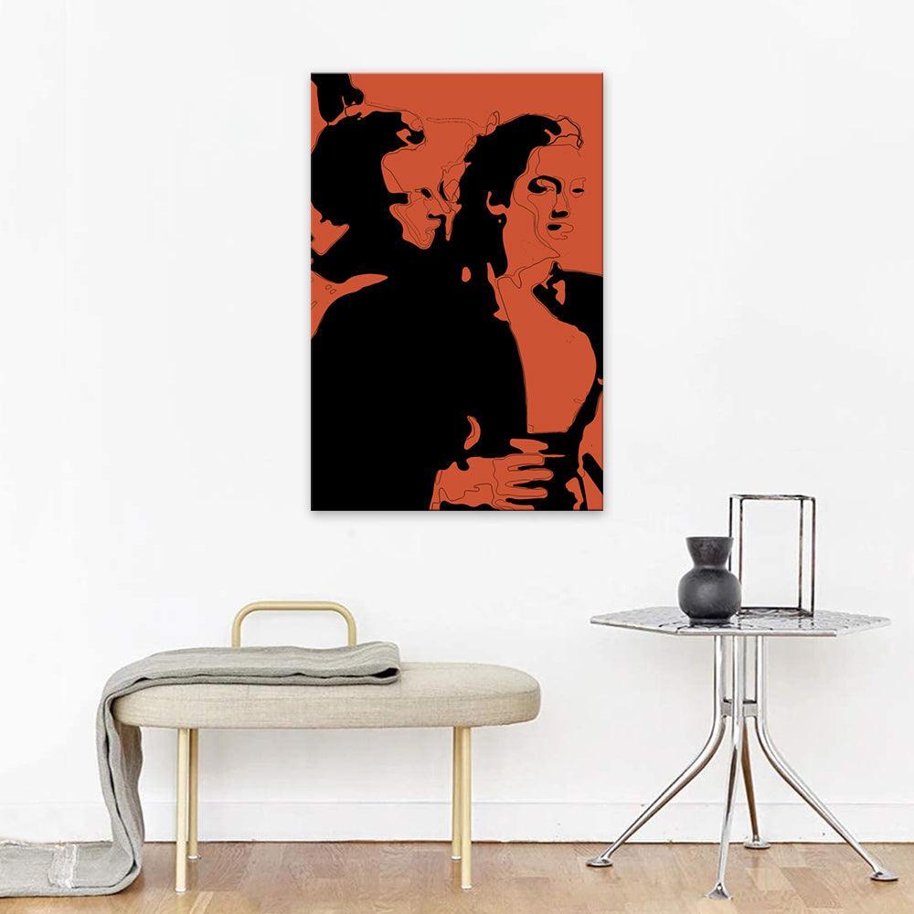 Red Sunset Scene Titanic 1 Piece HD Multi Panel Canvas Wall Art Frame-Original Frame