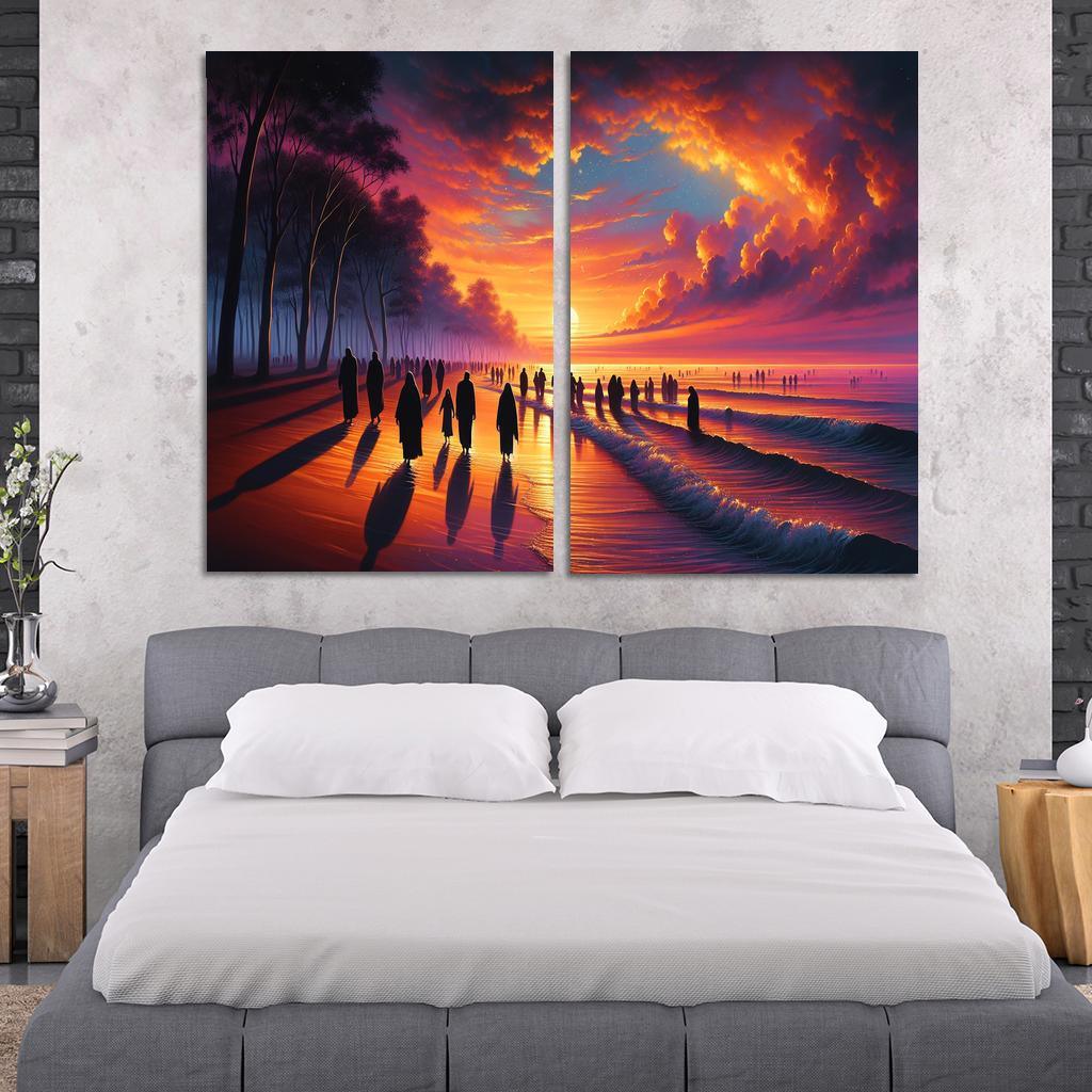 Sunrise Bay Early Morning Magic Multi-panel Paintings