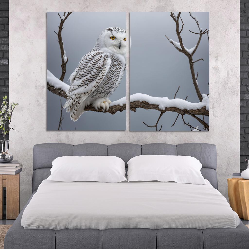 The Majestic Snowy Owl Guardian Of The Arctic Framed Paintings