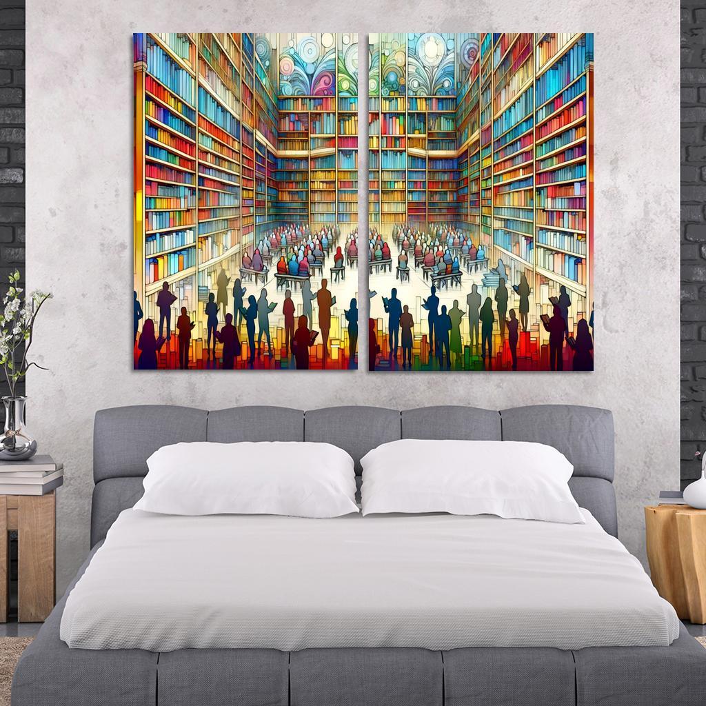 Words Unseen The Impact Of Literacy And Education Multi-panel Paintings