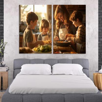 Home Is Where Mom Is The Comfort Of A Mother's Love Canvas Paintings Frame