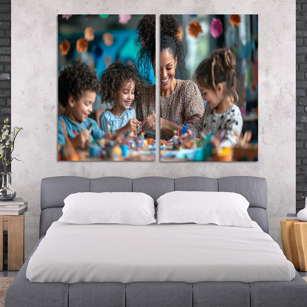 Crafted Memories A Mothers Handmade Love Modern Paintings Frame