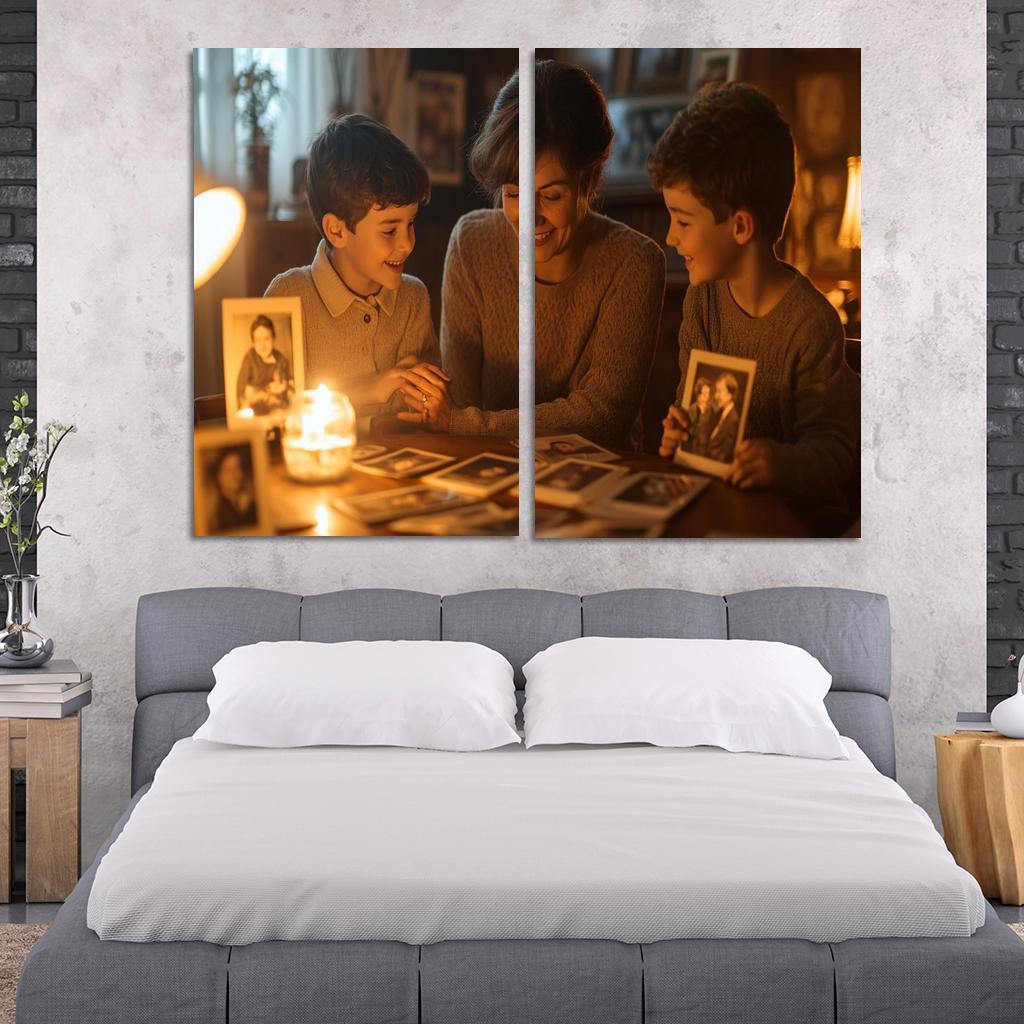 In The Embrace Of Memories A Mothers Legacy Canvas Paintings Frame