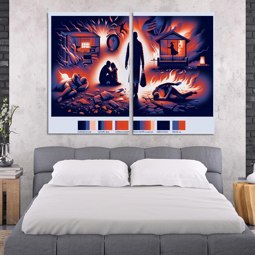 The Sound Of Silence Domestic Abuse Awareness Multi-panel Paintings