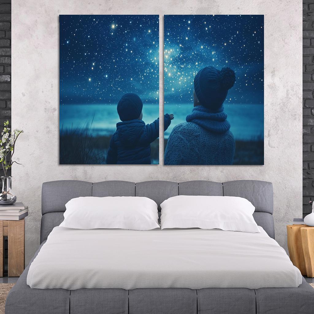 The Light Of Hope A Mothers Guiding Star Canvas Paintings Frame