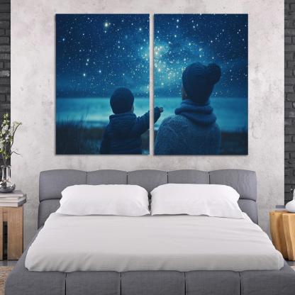 The Light Of Hope A Mothers Guiding Star Canvas Paintings Frame