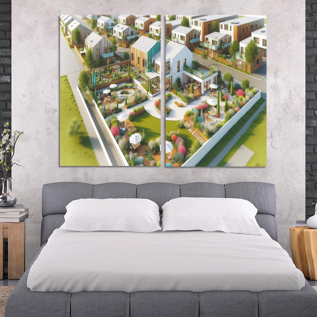 Cohousing Communities Custom Paintings Frame