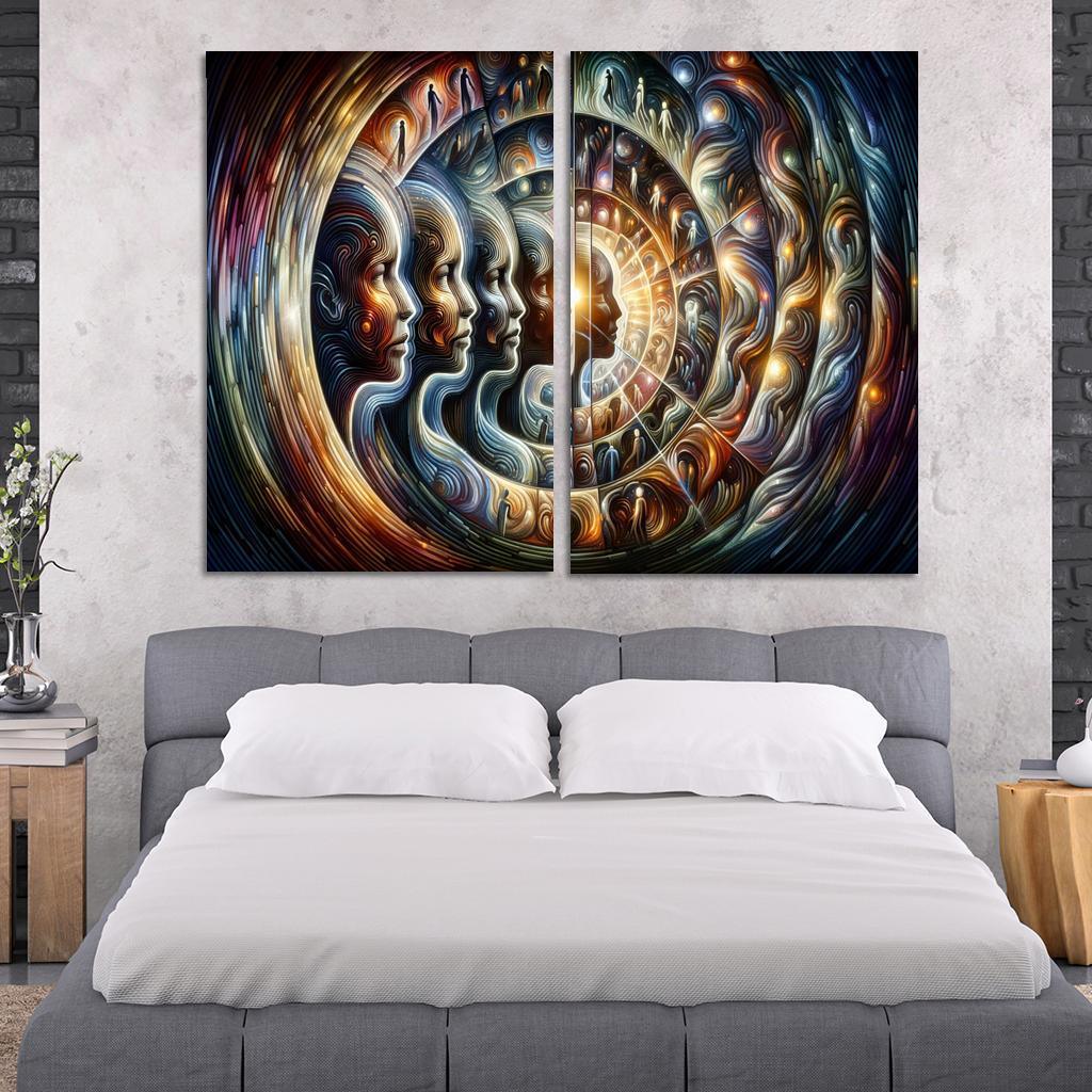 Infinite Echoes Of Self Premium Artwork Frames