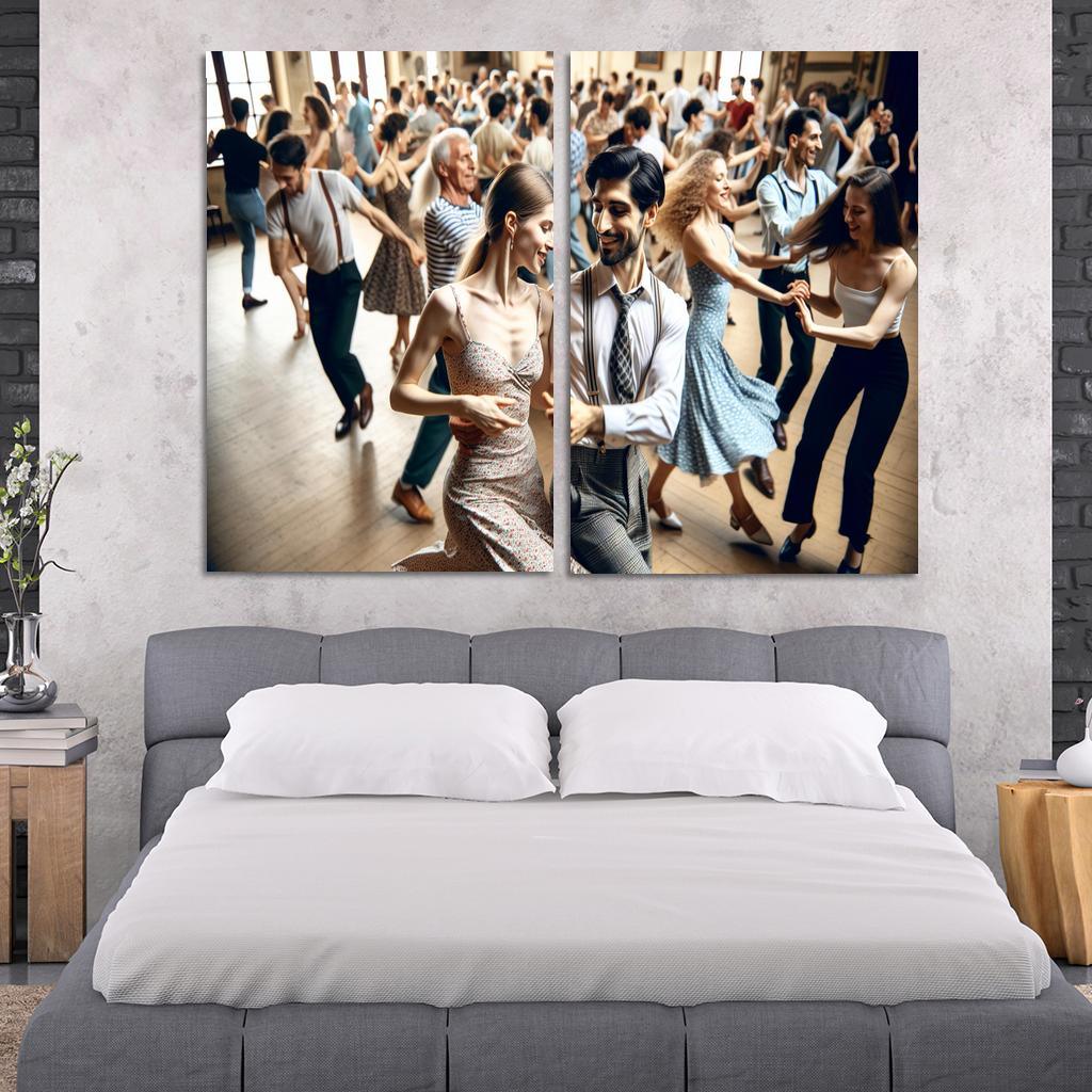 Balboa The Dance Of Swing And Joy Modern Paintings Frame