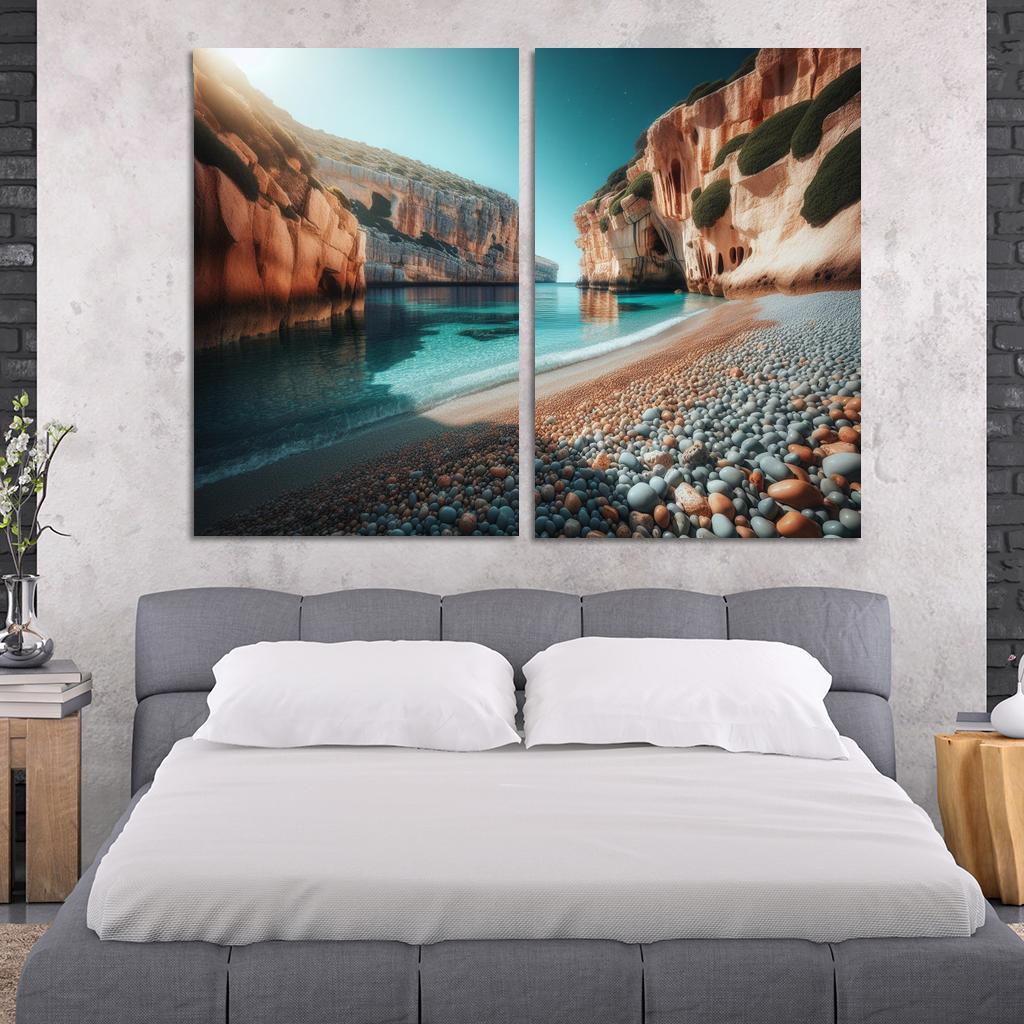 Pebble Cove Unique Geological Wonders Custom Paintings Frame