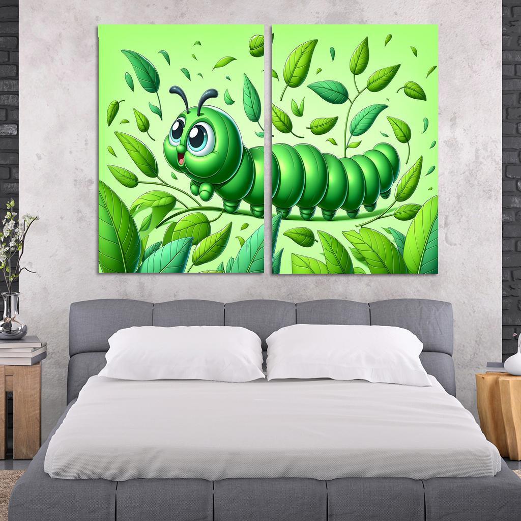 Cuddly Caterpillar Adventure Premium Artwork Frames