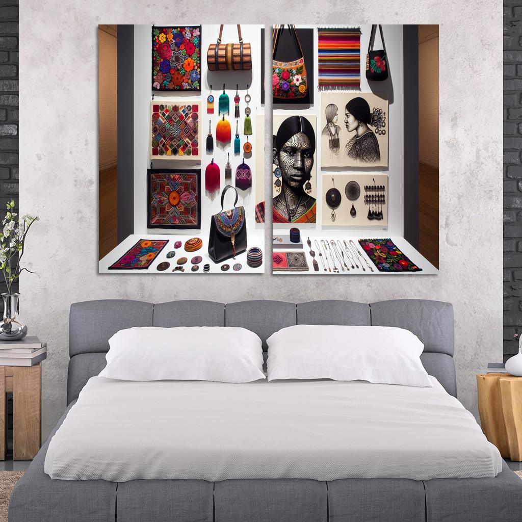 Artisan Craft Handmade Fashion and Accessories 2 Piece HD Canvas Wall Art-Original Frame