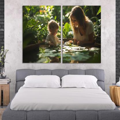 Reflections Of Love A Mothers Wisdom In Nature Canvas Paintings Frame