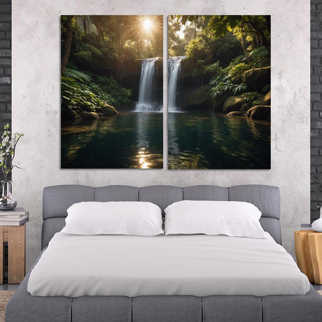 The Glistening Falls Of Serenity Cascade Art Trends