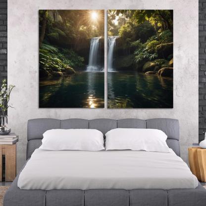 The Glistening Falls Of Serenity Cascade Art Trends