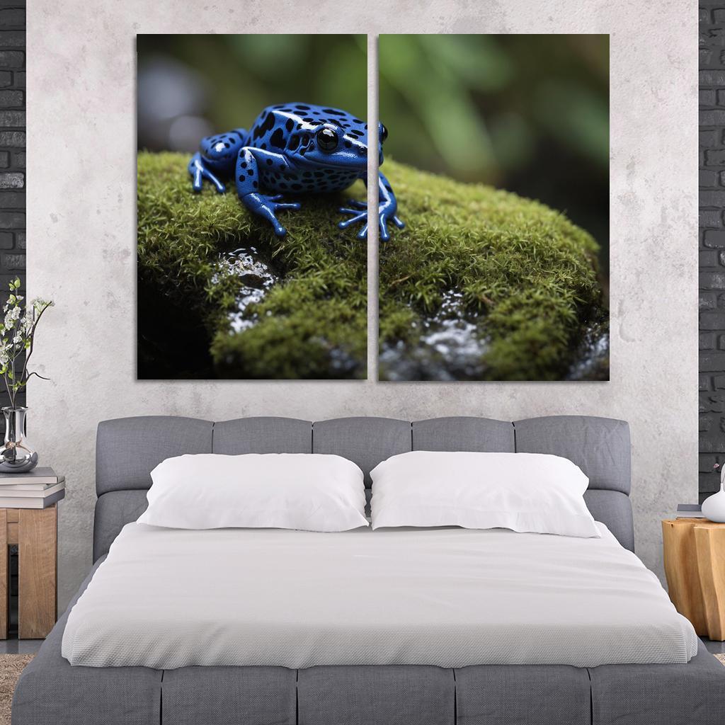 The Striking Blue Poison Dart Frog A Gem Of The Rainforest Framed Paintings