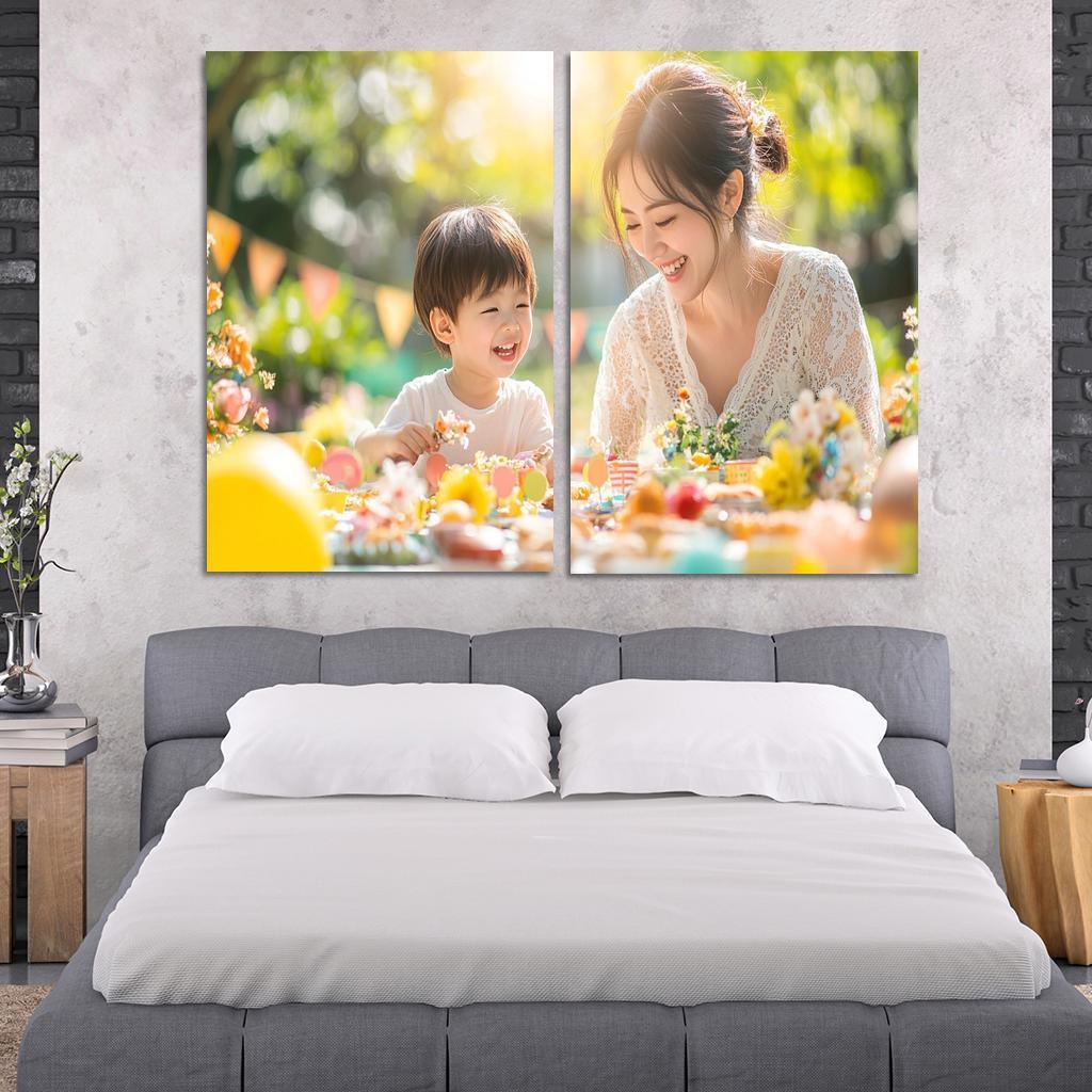 Moments Of Joy Celebrating Togetherness Custom Paintings Frame