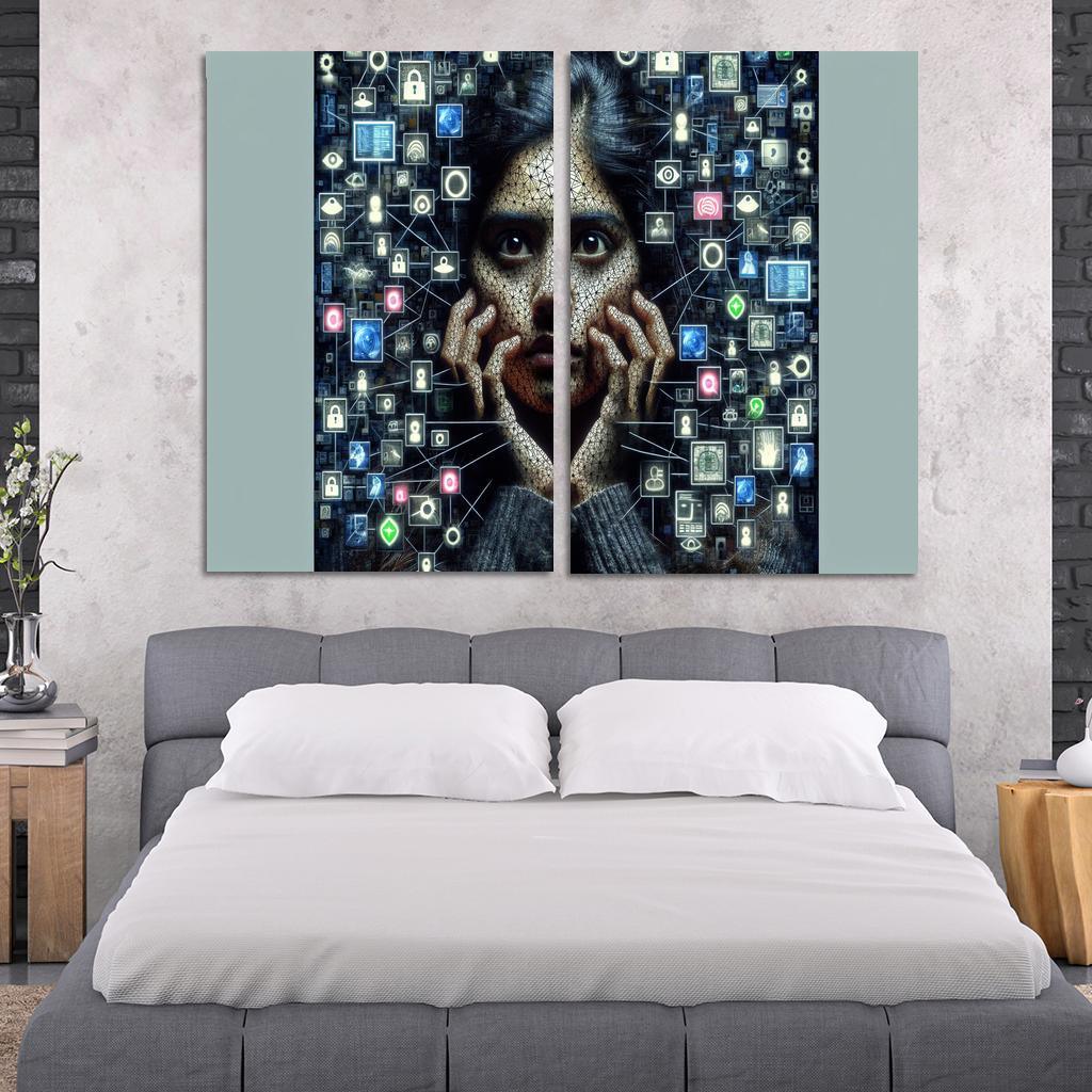 Digital Shadows Privacy In The Modern World Custom Paintings Frame