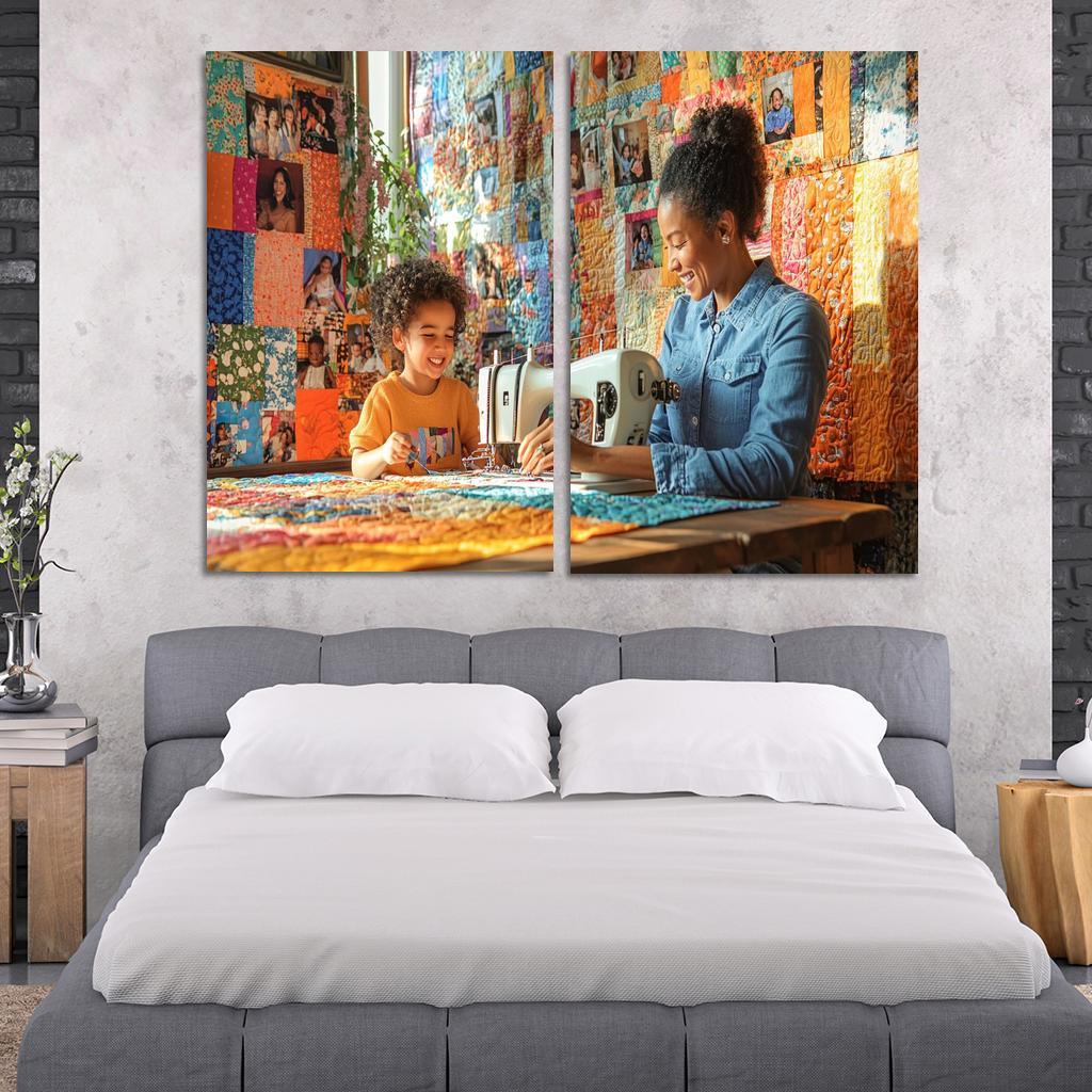 The Quilt Of Memories Stitching Love Through Time One-piece Frames