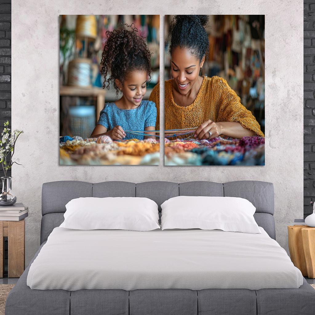 The Tapestry Of Love Weaving Memories Together Canvas Paintings Frame
