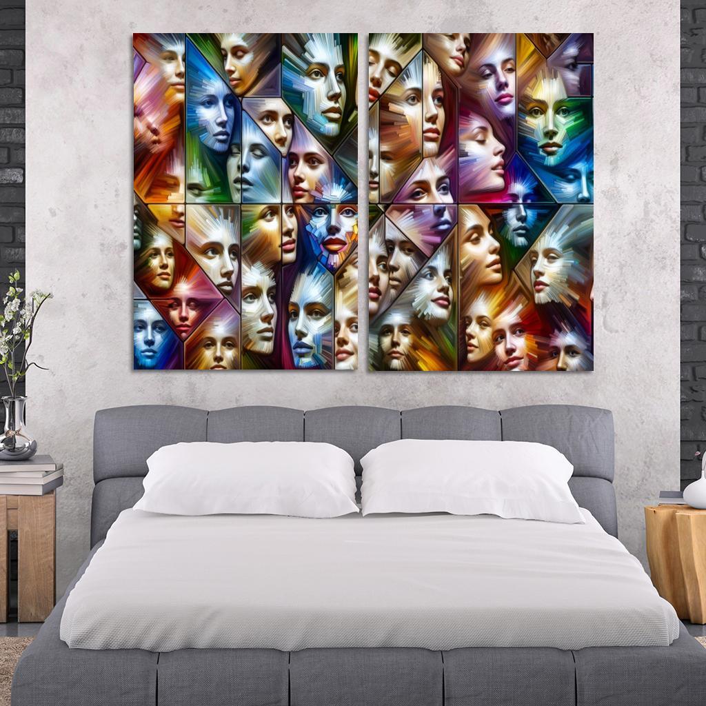 The Silent Struggles Mental Health And Society Custom Paintings Frame