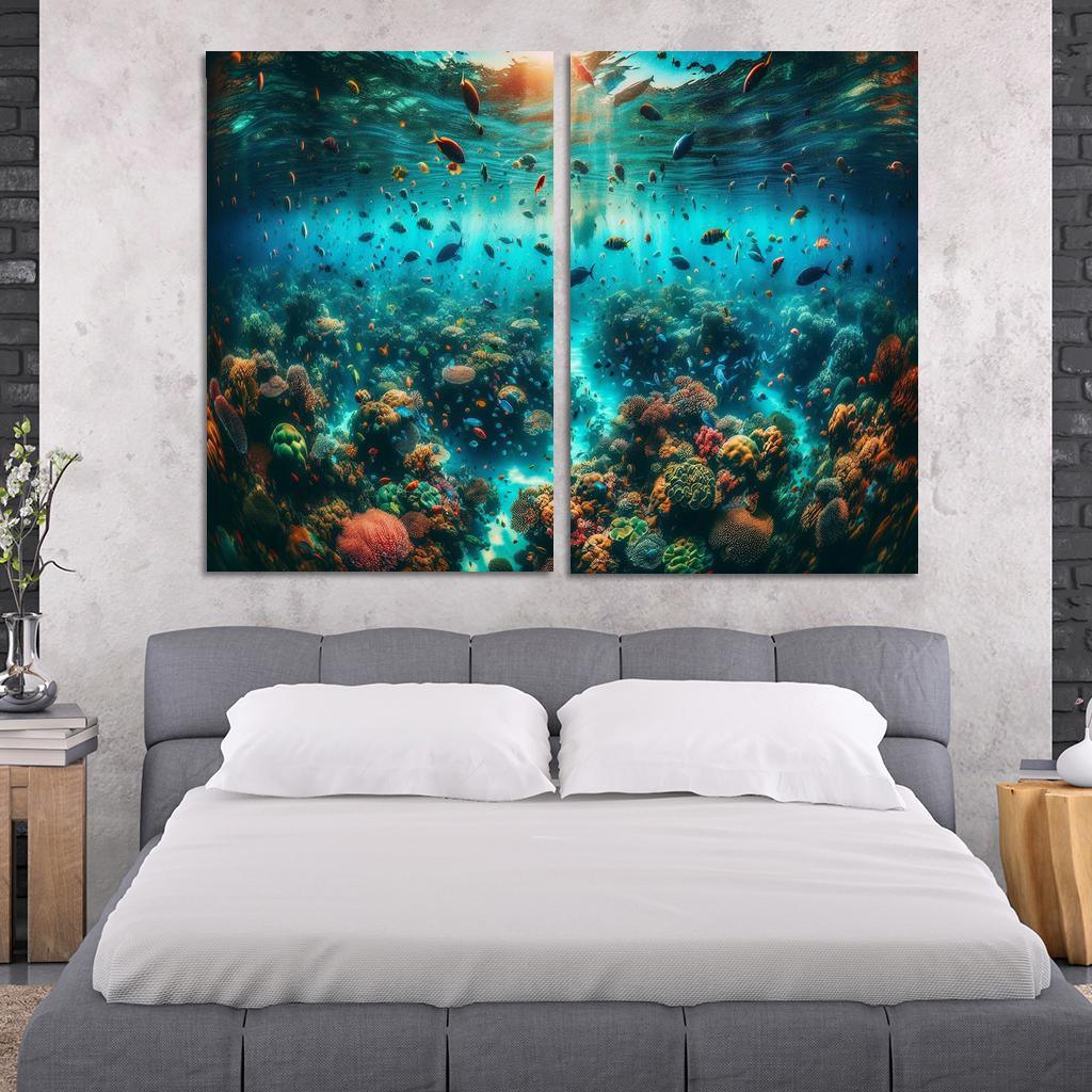 Coral Sanctuary Underwater Wonderland Custom Paintings Frame