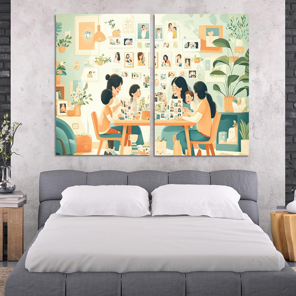 The Journey Of Motherhood Milestones And Memories Custom Paintings Frame