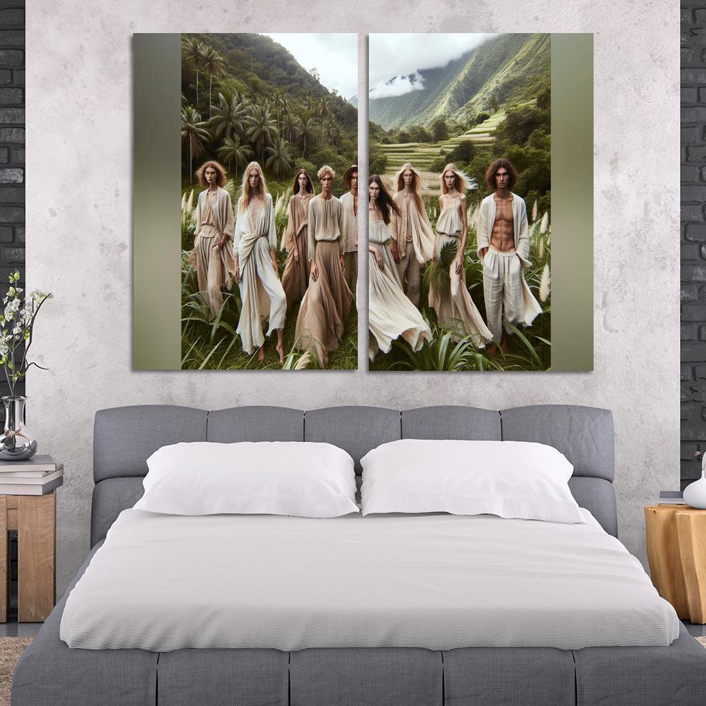 Natural Textures Embracing Imperfection 2 Piece HD Canvas Wall Art-Original Frame