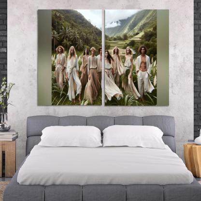 Natural Textures Embracing Imperfection 2 Piece HD Canvas Wall Art-Original Frame